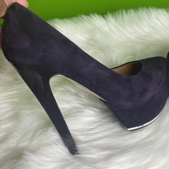 L.A.M.B. PURPLE SUEDE Platform Pumps.  Sz 71/2 - Picture 6 of 6